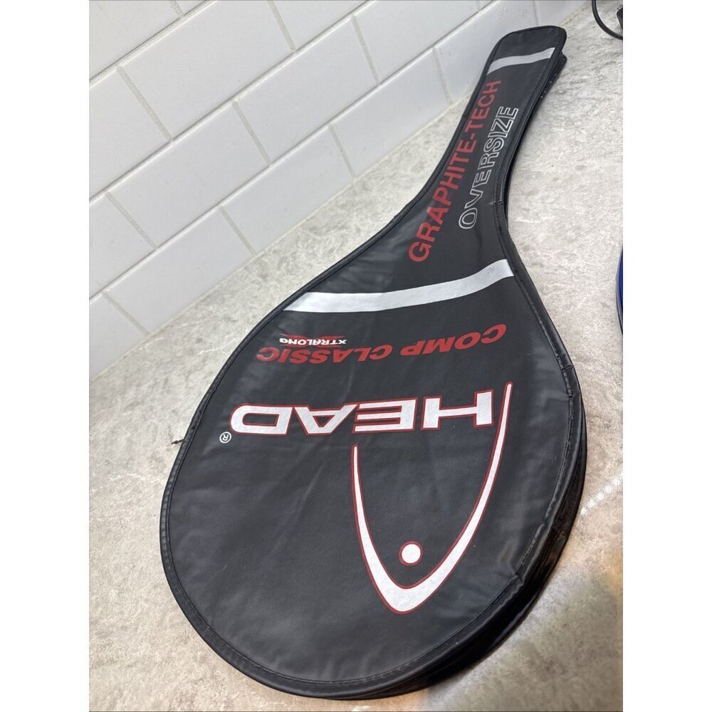 HEAD Comp Classic xtralong Graphite-Tech Oversize Tennis Racket w/ Cover - Picture 3 of 10